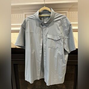 Arc'teryx Men's Casual Light Blue Button Down Shirt